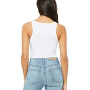 Back view of Ladies’ Poly-Cotton Crop Tank