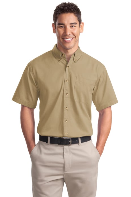 Front view of Short Sleeve Twill Shirt