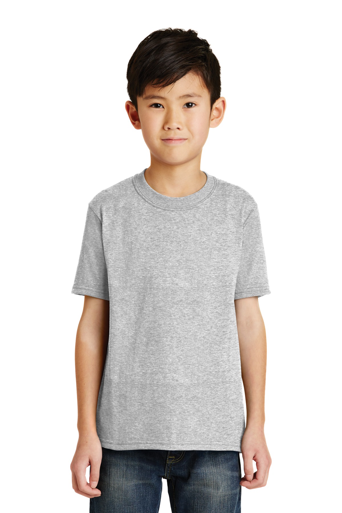 Front view of Youth Core Blend Tee