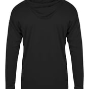 Back view of Youth B-Core Long Sleeve Hooded T-Shirt