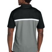 Back view of UV Micropique Colorblock Polo