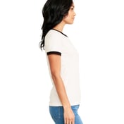 Side view of Ladies’ Ringer T-Shirt