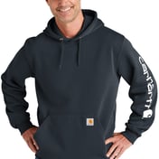 Front view of Midweight Hooded Logo Sweatshirt