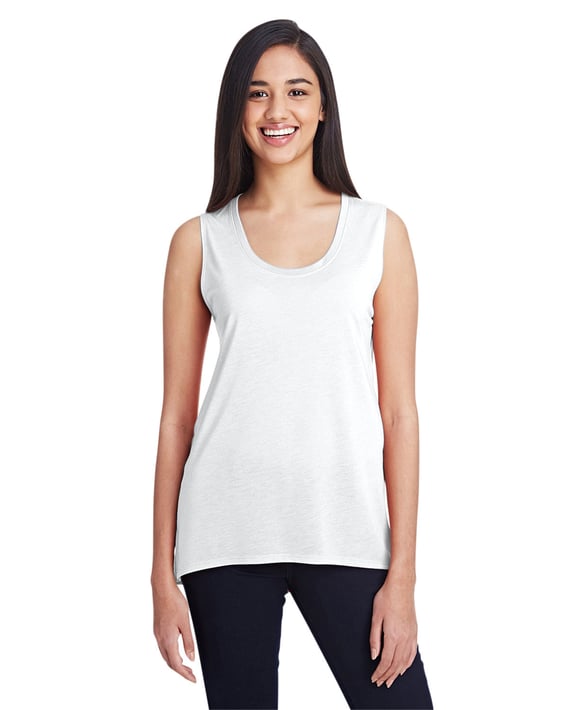 Front view of Ladies’ Freedom Sleeveless T-Shirt
