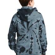 Back view of Youth Tie-Dye Pullover Hooded Sweatshirt