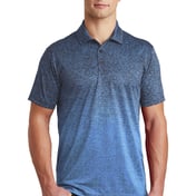 Front view of Ombre Heather Polo