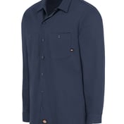 Side view of Industrial Cotton Long Sleeve Work Shirt