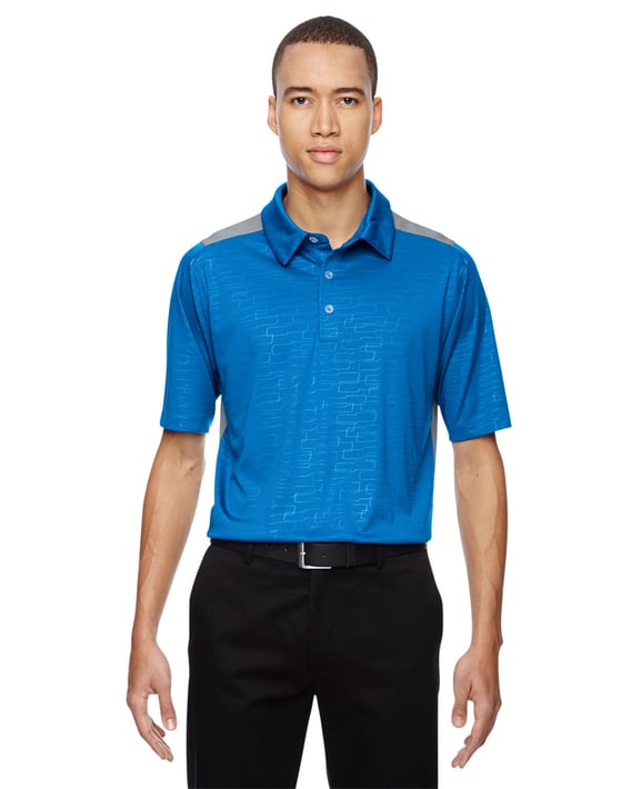 Front view of Men’s Reflex UTK Cool Logik Performance Embossed Print Polo