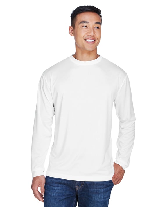 Front view of Adult Cool & Dry Sport Long-Sleeve T-Shirt