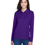 Front view of Ladies’ Pinnacle Performance Long-Sleeve Piqué Polo