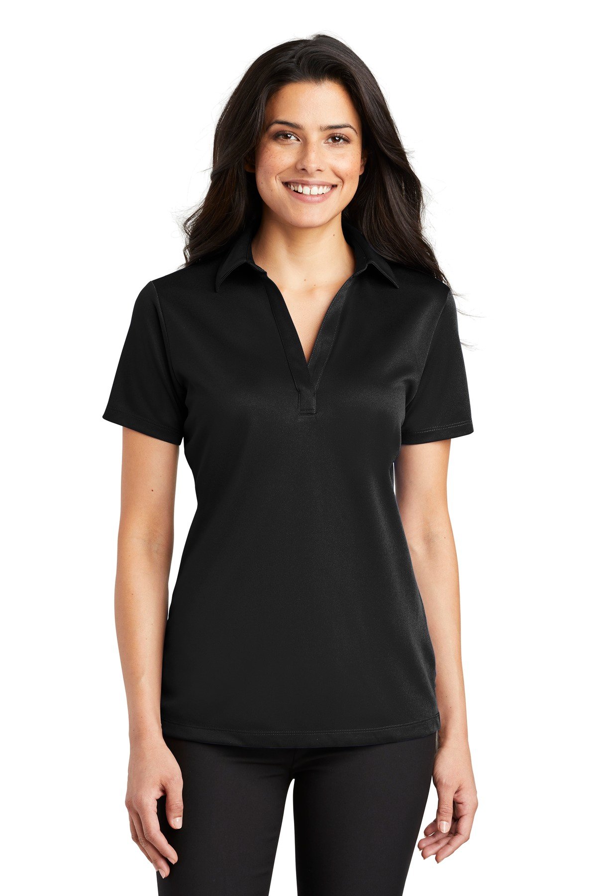 Front view of Women’s Silk Touch Performance Polo