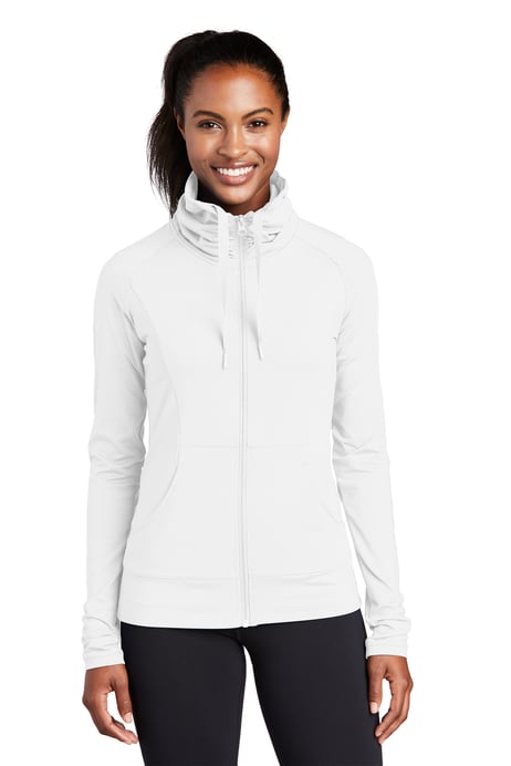 Front view of Ladies Sport-Wick® Stretch Full-Zip Jacket