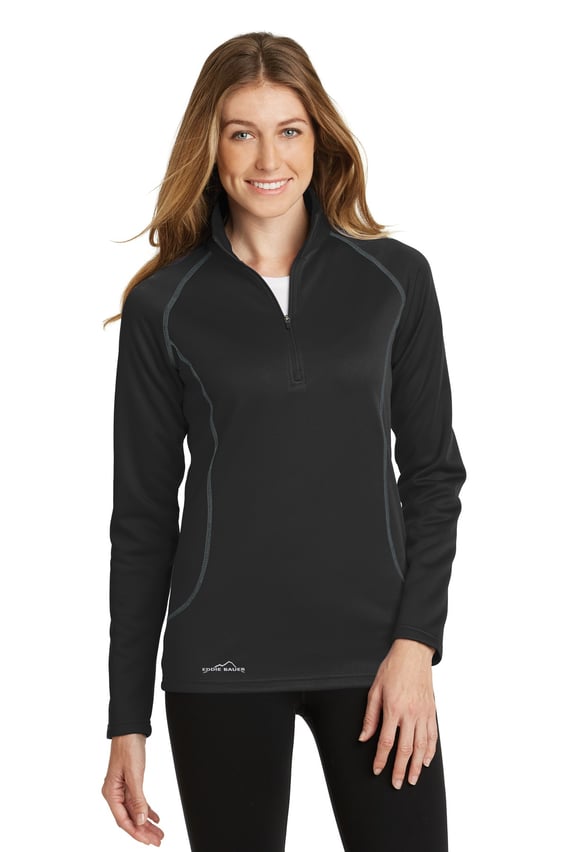 Front view of Ladies Smooth Fleece 1/2-Zip