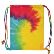 Front view of Tie-Dyed Drawstring Backpack