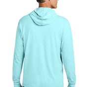 Back view of Unisex Mineral Dye Organic Cotton Hoodie Tee