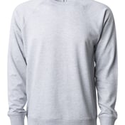 Front view of Icon Lightweight Loopback Terry Crewneck Sweatshirt