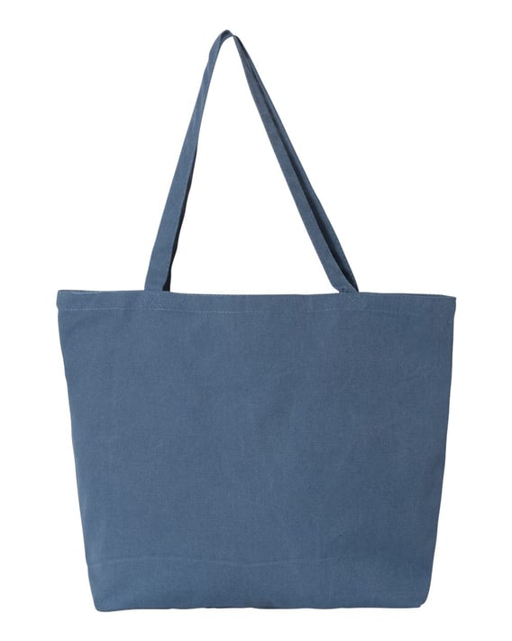 Front view of Seaside Pigment-Dyed Large Tote