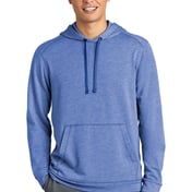 Front view of PosiCharge ® Tri-Blend Wicking Fleece Hooded Pullover