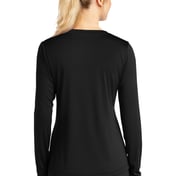 Back view of Women’s Long Sleeve PosiCharge® Competitor V-Neck Tee