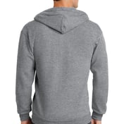 Back view of Core Fleece Full-Zip Hooded Sweatshirt