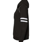 Side view of Women’s Varsity Fleece Piped Hooded Sweatshirt