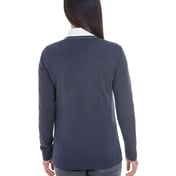 Back view of Women’s Manchester Fully-Fashioned Full-Zip Cardigan Sweater