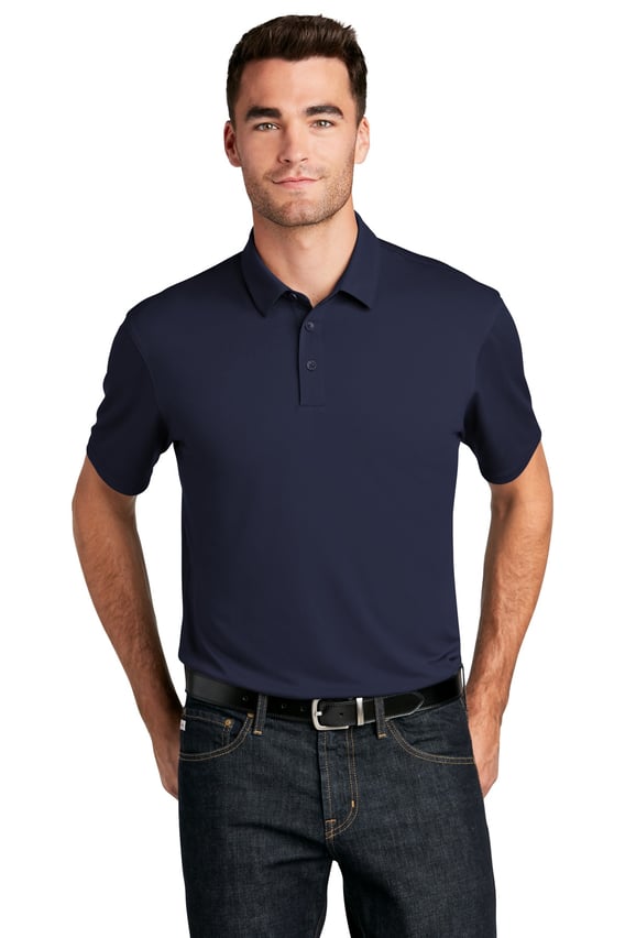 Front view of UV Choice Pique Polo