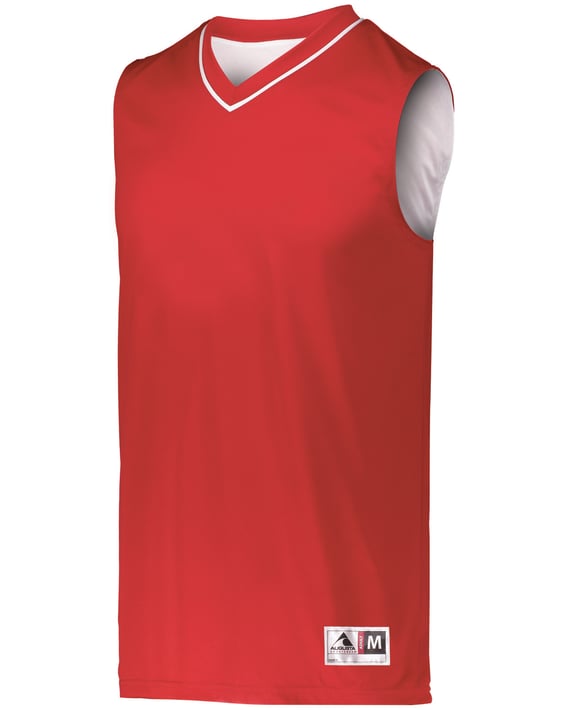 Front view of Youth Reversible Two-Color Sleeveless Jersey