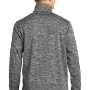 Back view of PosiCharge® Electric Heather Soft Shell Jacket