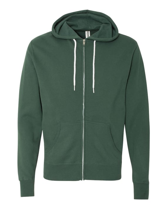 Front view of Lightweight Full-Zip Hooded Sweatshirt