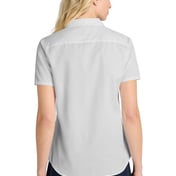 Back view of Women’s Short Sleeve SuperPro React Twill Shirt