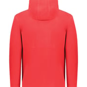 Back view of Eco Revive™ Youth Polar Fleece Hooded Full-Zip Jacket