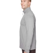 Side view of Coastal Pique Fleece Quarter-Zip Pullover