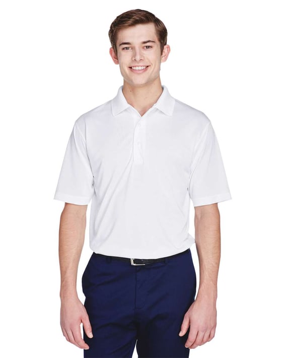 Front view of Cool & Dry 8-Star Elite Performance Interlock Polo