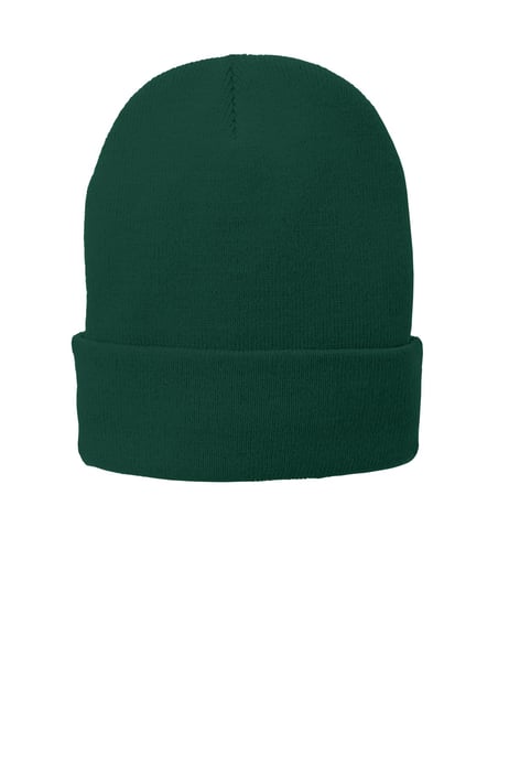 Frontview ofFleece-Lined Knit Cap