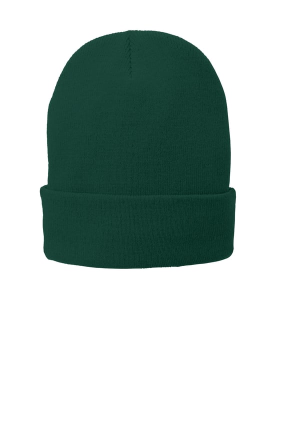 Front view of Fleece-Lined Knit Cap