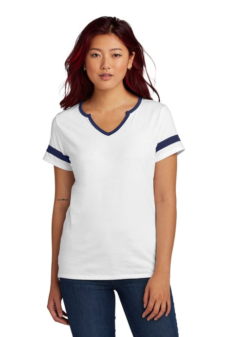 Front view of Women's Halftime Notch Neck Tee