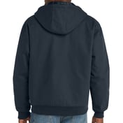 Back view of Tall Duck Cloth Hooded Work Jacket