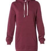 Front view of Women S Special Blend Hooded Sweatshirt Dress