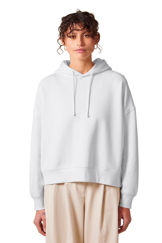 Front view of Women’s Stella Nora Hooded Sweatshirt
