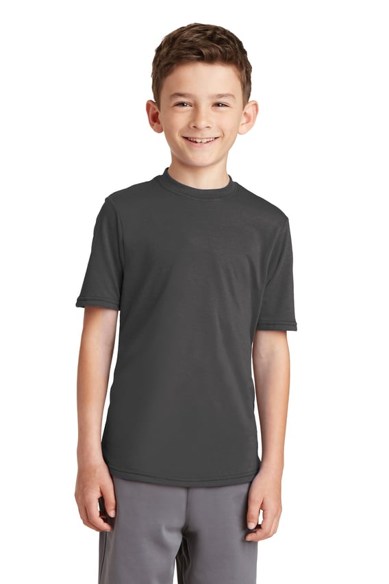 Front view of Youth Performance Blend Tee