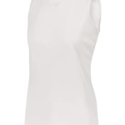 Front view of Girls Sleeveless Wicking Attain Jersey