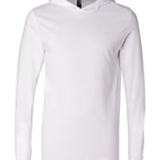 Front view of Jersey Hooded Long Sleeve Tee