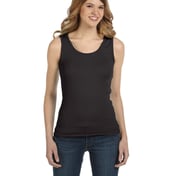 Front view of Ladies’ 1×1 Baby Rib Tank