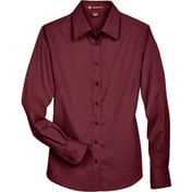 Front view of Women’s Easy Blend™ Long Sleeve Twill Dress Shirt With Stain-Release