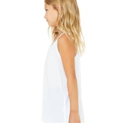 Side view of Youth Flowy Racerback Tank