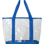Front view of Clear Boat Tote