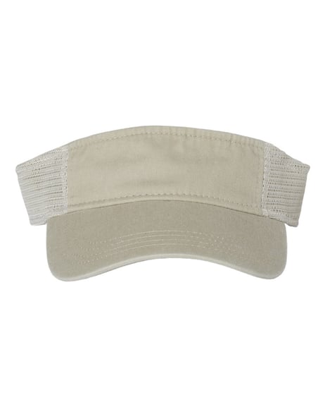 Front view of Pigment-Dyed Trucker Visor