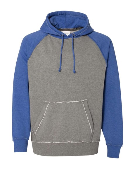 Front view of Vintage Heather Hooded Sweatshirt