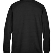 Back view of Newbury Mélange Fleece Quarter-Zip Pullover